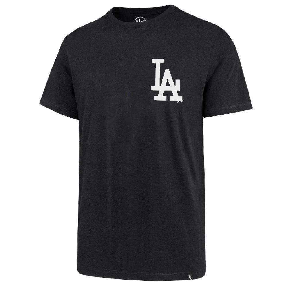 Los Angeles Dodgers '47 MLB Chest Imprint Splitter T-Shirt - Blck