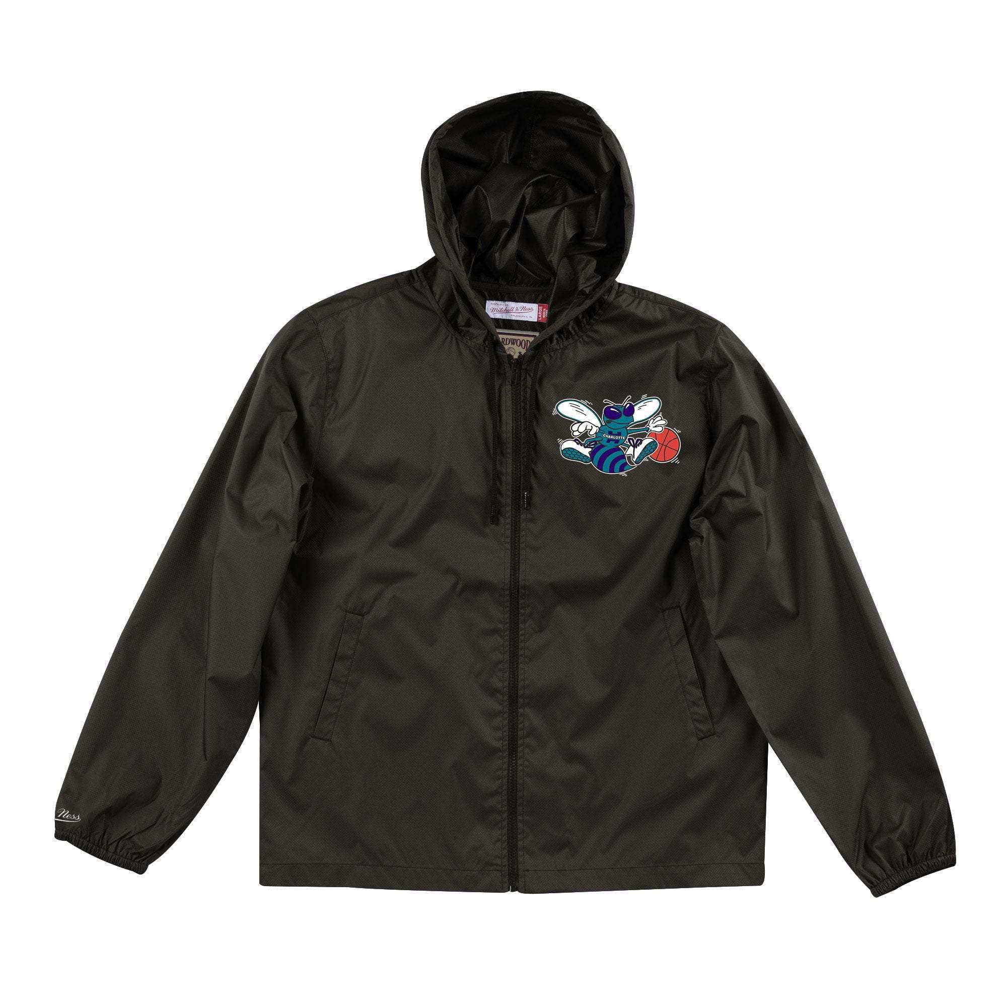 Charlotte Hornets Mitchell & Ness NBA Team Captain Windbreaker Jacket - Black