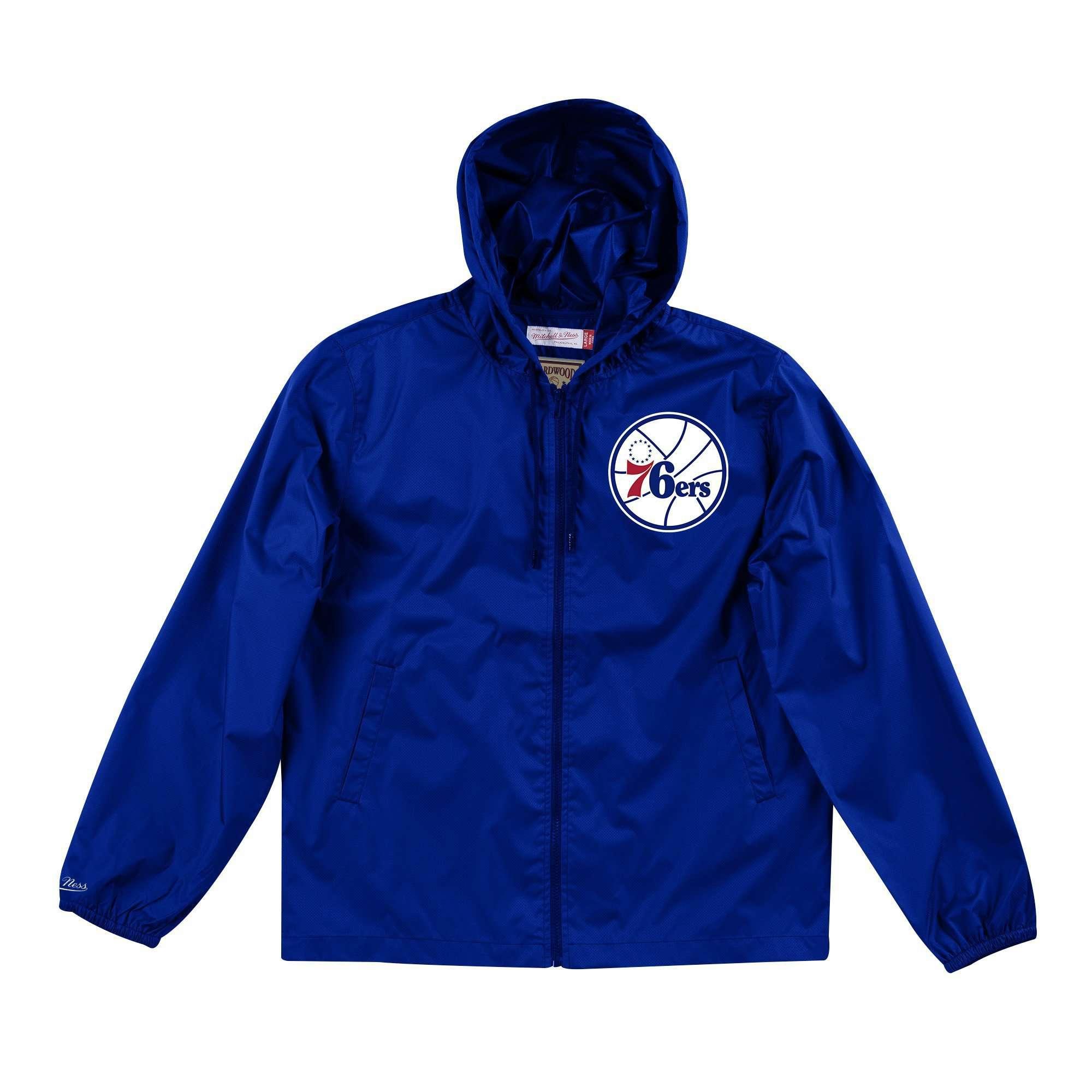 Philadelphia 76ers Mitchell & Ness NBA Team Captain Windbreaker Jacket - Royal