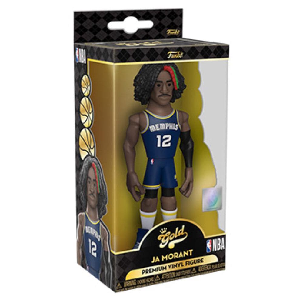 Ja Morant Memphis Grizzlies Funko NBA 5" Home Vinyl Gold Figure - Navy