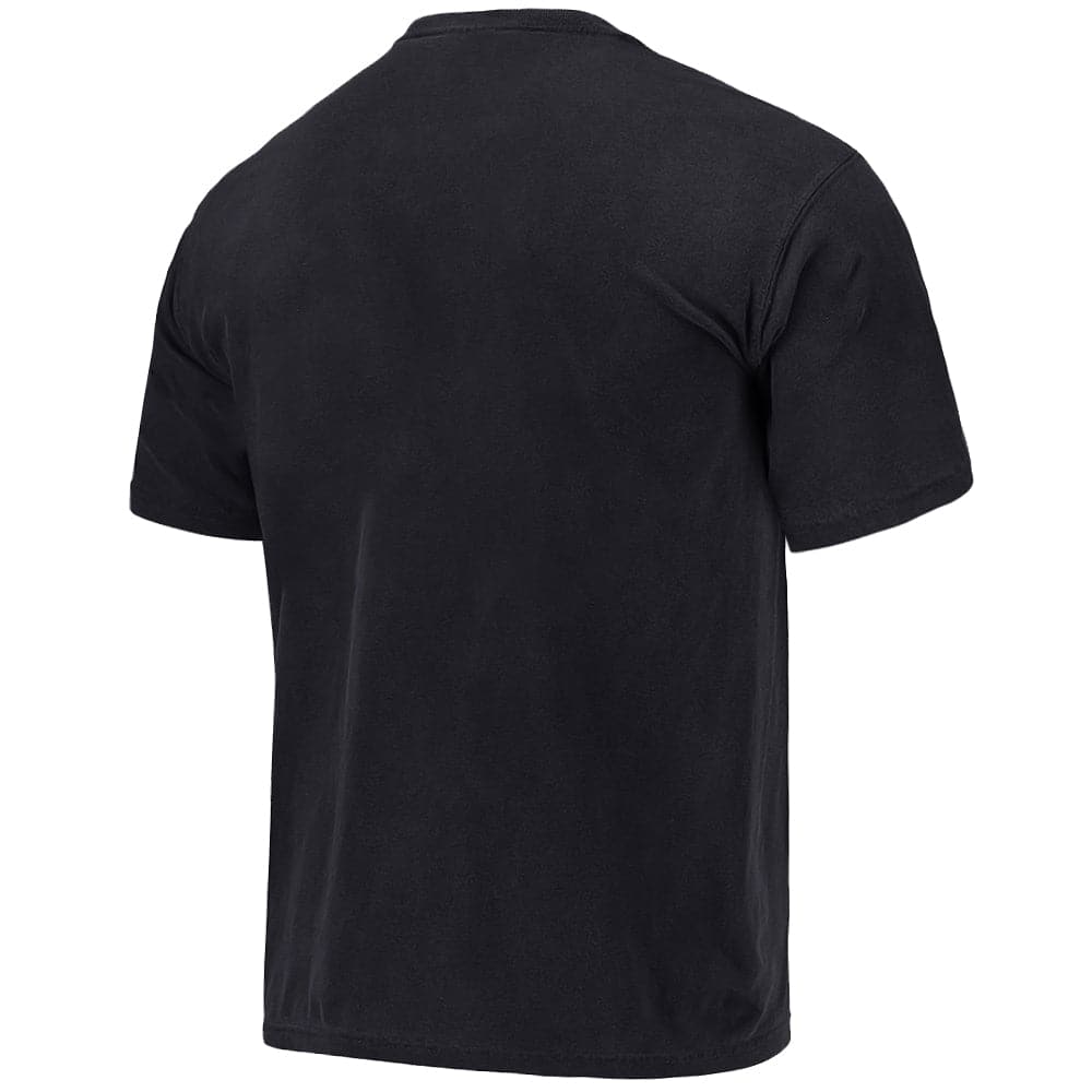 Las Vegas Raiders NFL Stripe Stack Vintage T-Shirt- Faded Black