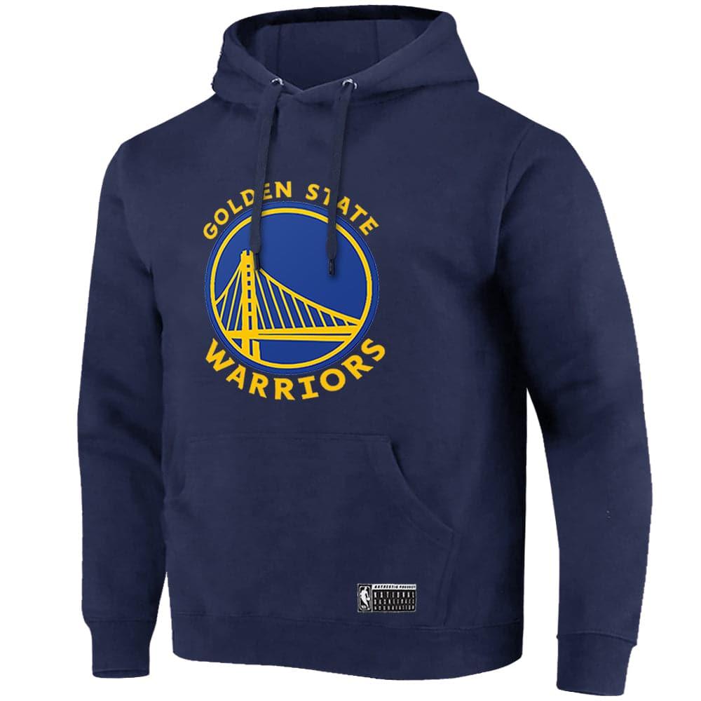 Golden State Warriors NBA Essentials Logo Hoodie Jumper - Navy