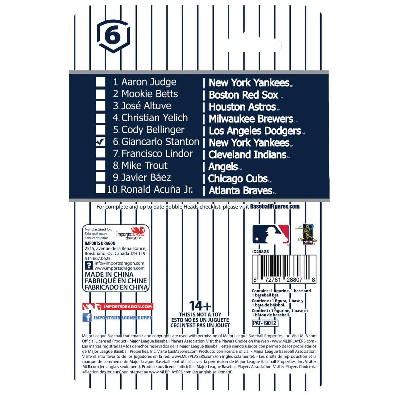Giancarlo Stanton New York Yankees Imports Dragon MLB 4" Bobblehead Figure