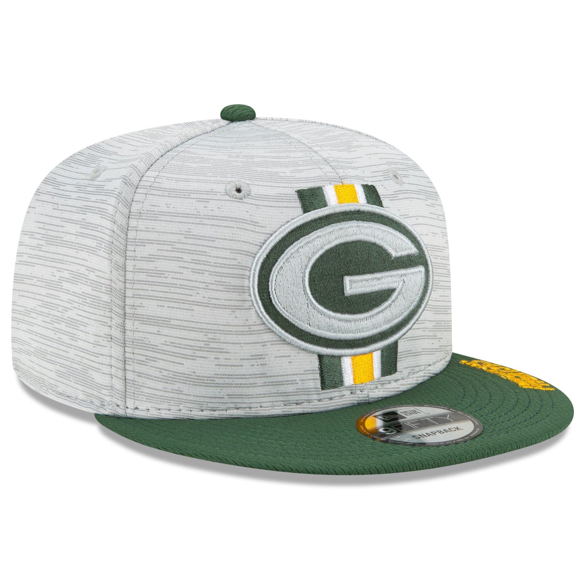 Green Bay Packers New Era NFL 2021 Training Camp 9FIFTY Snapback Hat - Grey
