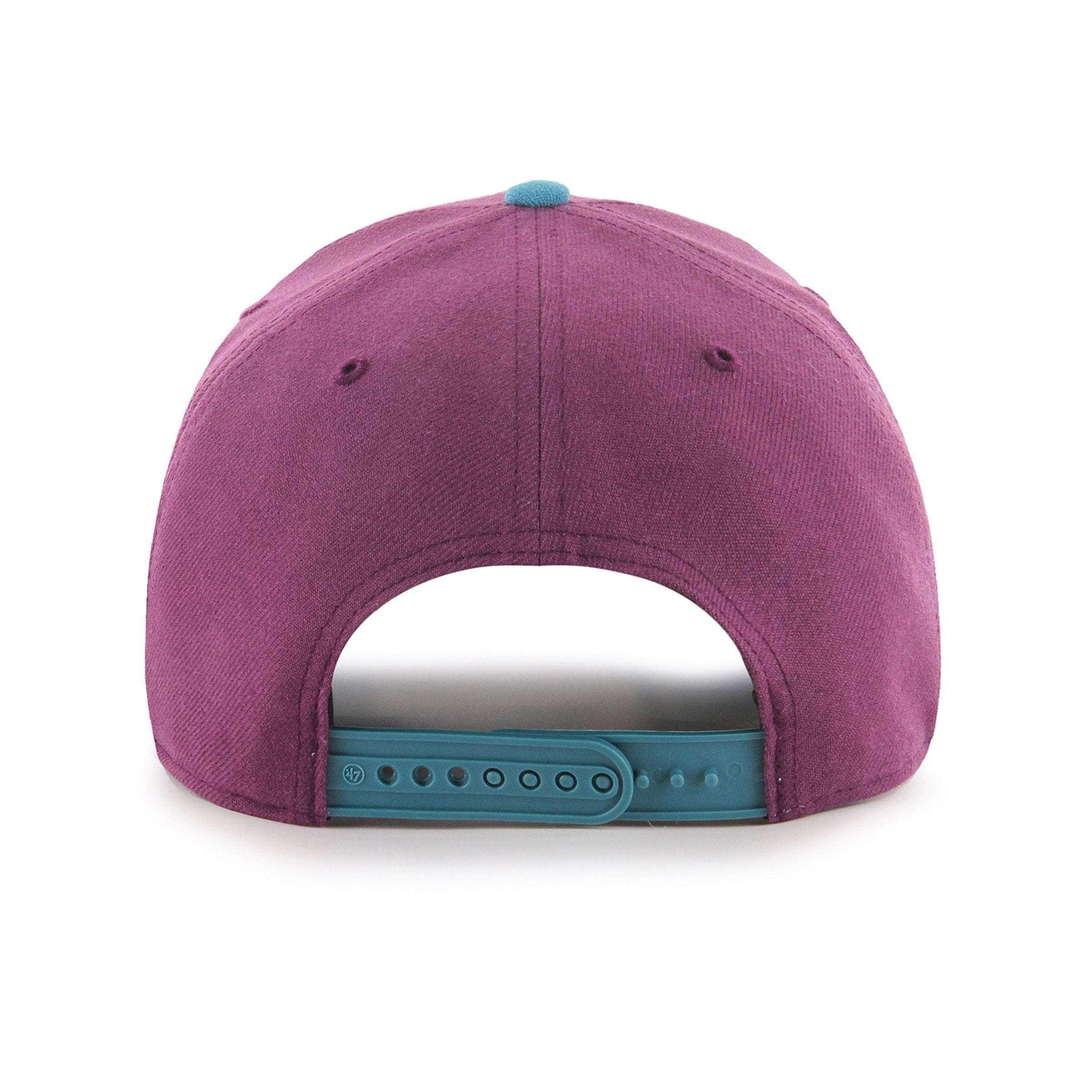 Anaheim Mighty Ducks ‘47 NHL Cold Zone MVP DP Pre-Curved Snapback Hat - Plum