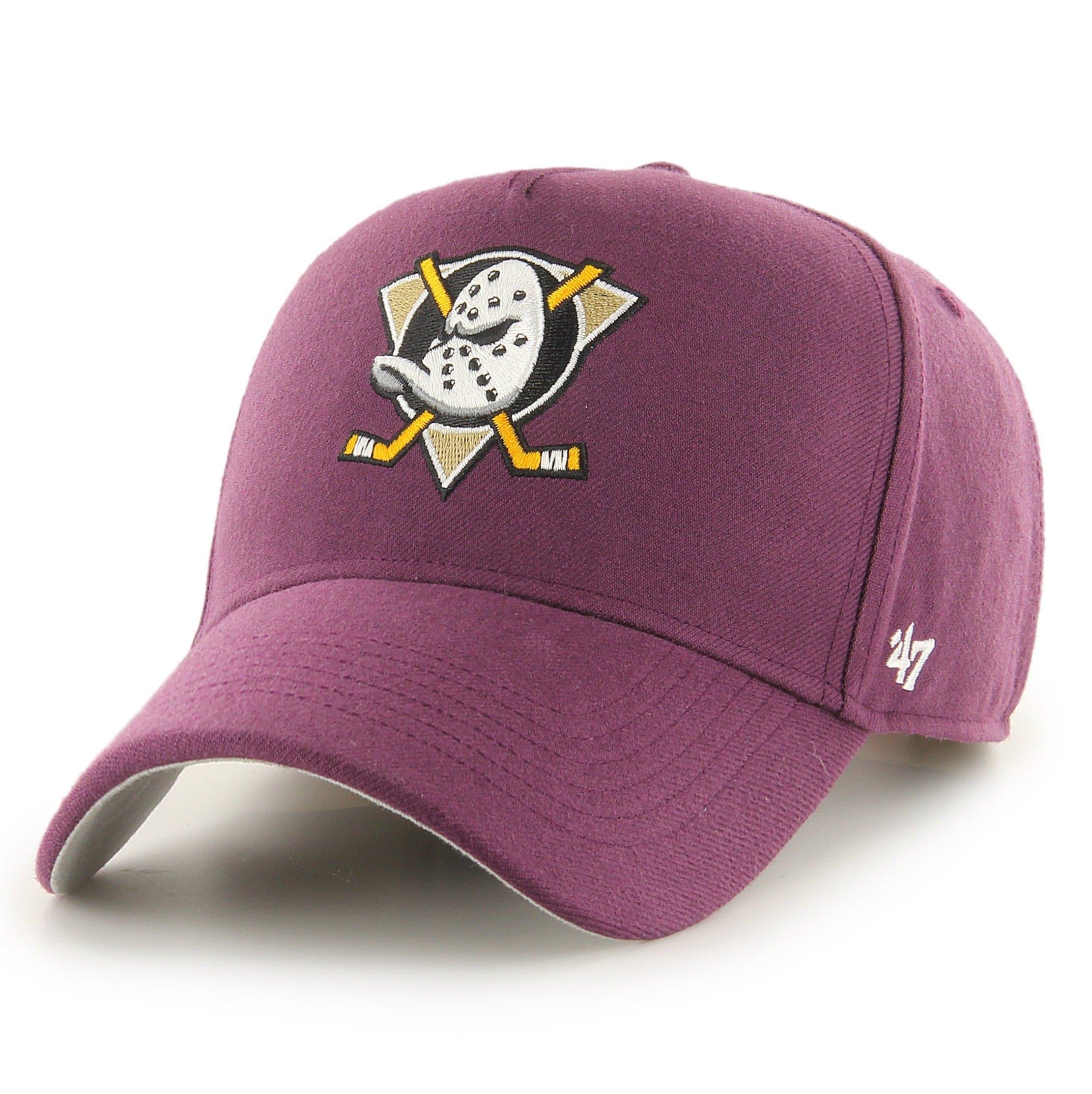 Anaheim Mighty Ducks ‘47 NHL Team MVP DT Pinch Curve Snapback Hat - Plum