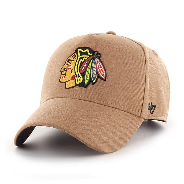 Chicago Blackhawks '47 NHL Team MVP DT Snapback Hat - Camel