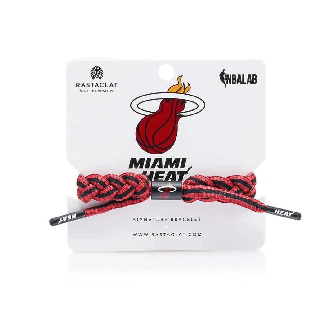 Miami Heat Rastaclat NBA Braided Bracelet - Red/Black