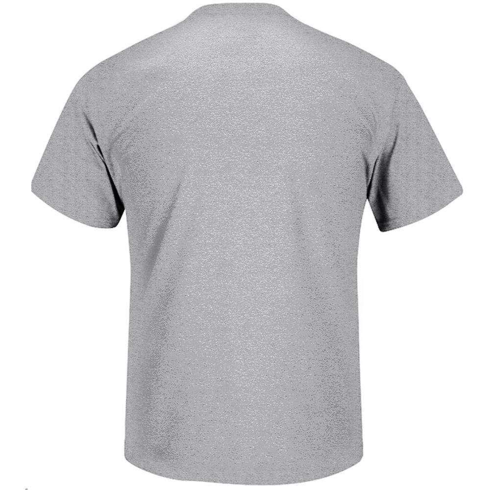 New York Yankees Majestic MLB Road Wordmark T-Shirt - Grey