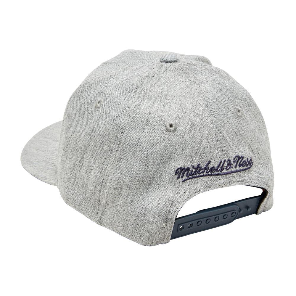 Denver Nuggets Mitchell & Ness NBA Team Curve Snapback Hat - Heather Grey