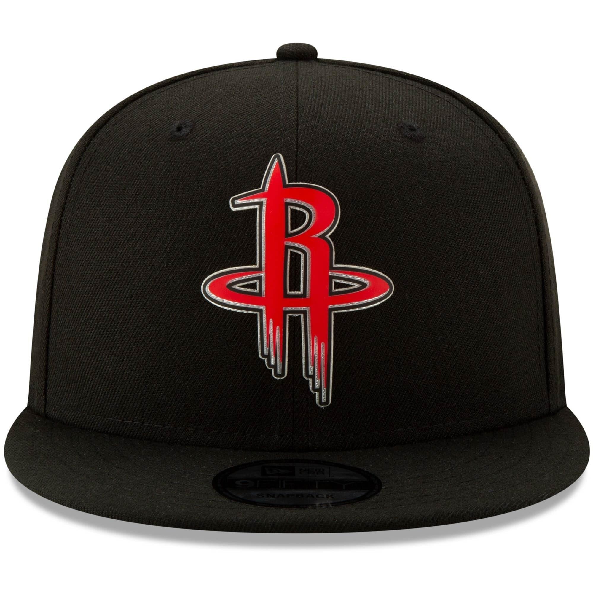 Houston Rockets New Era NBA 2020 Back Half 9FIFTY Snapback Hat - Black
