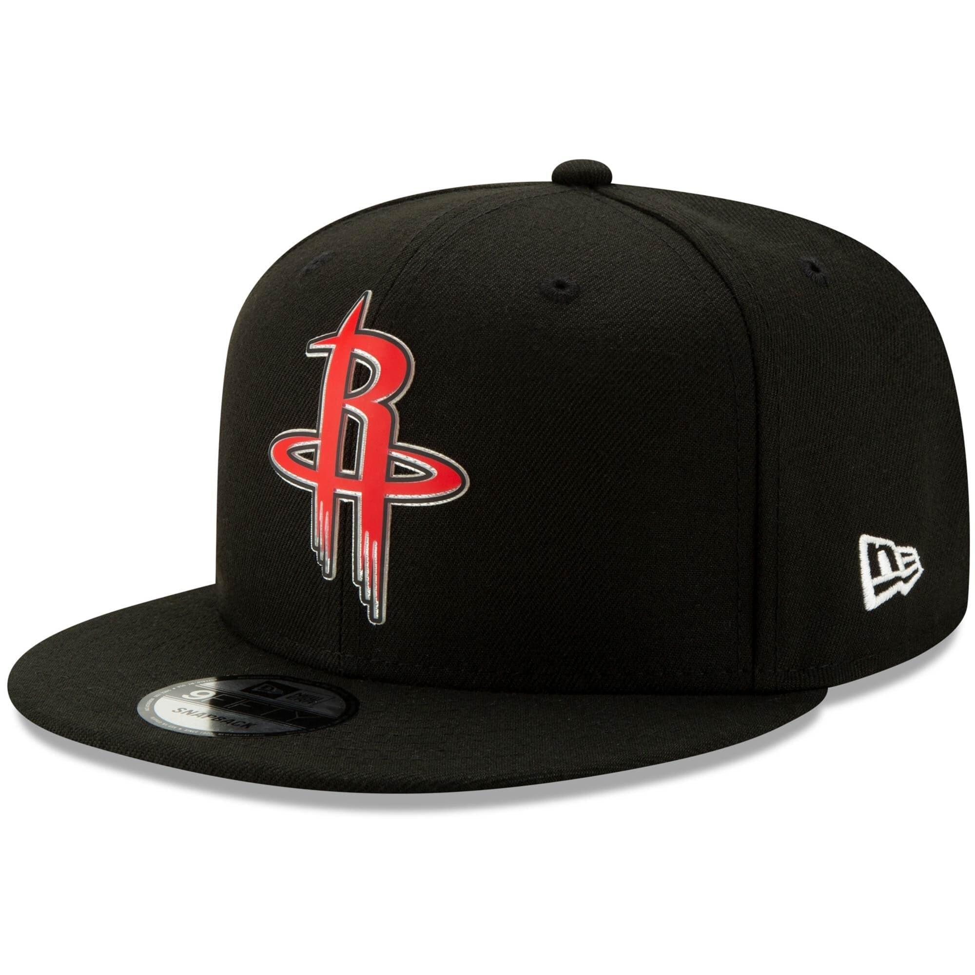 Houston Rockets New Era NBA 2020 Back Half 9FIFTY Snapback Hat - Black