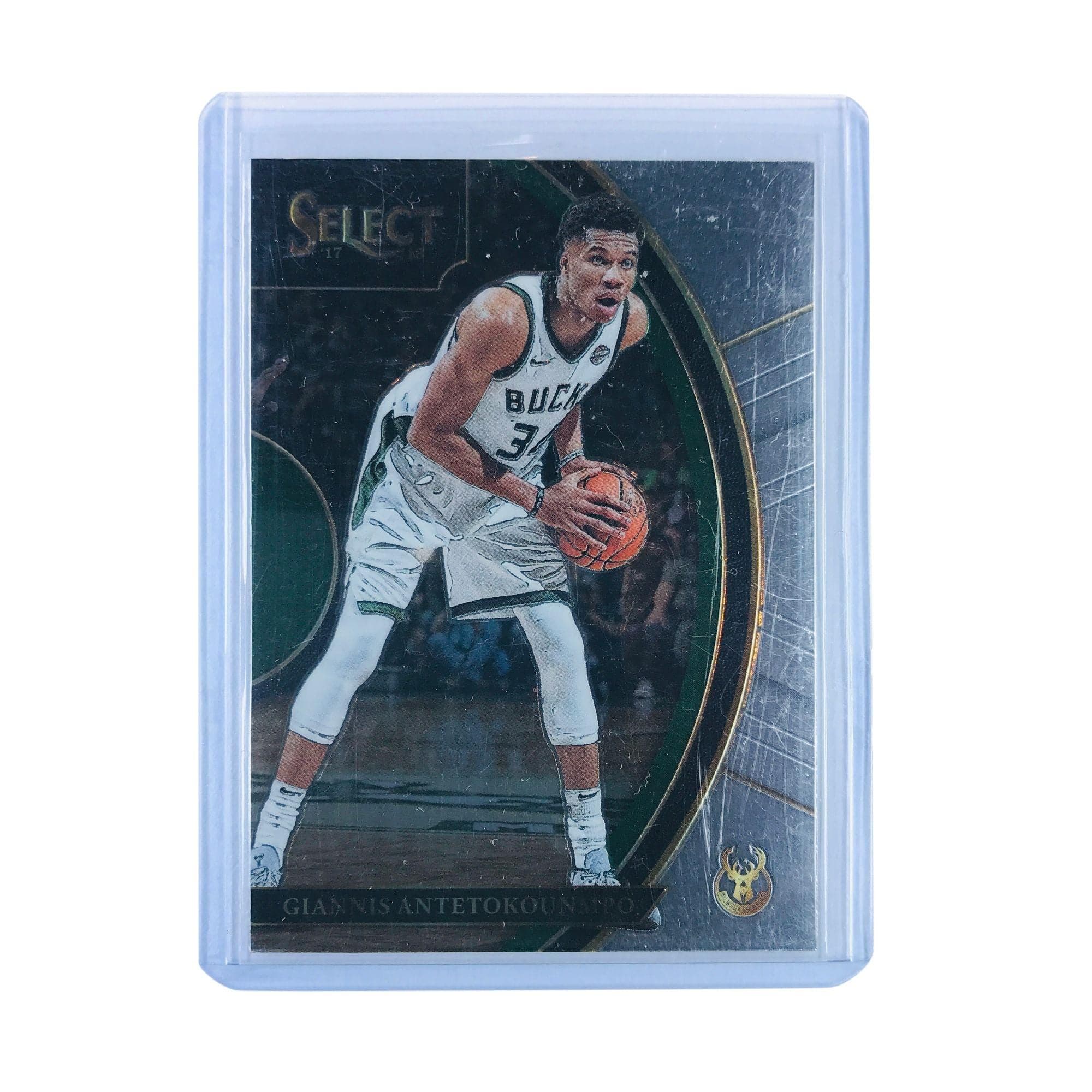Giannis Antetokounmpo Milwaukee Bucks 2017-18 Panini Select NBA Base Card