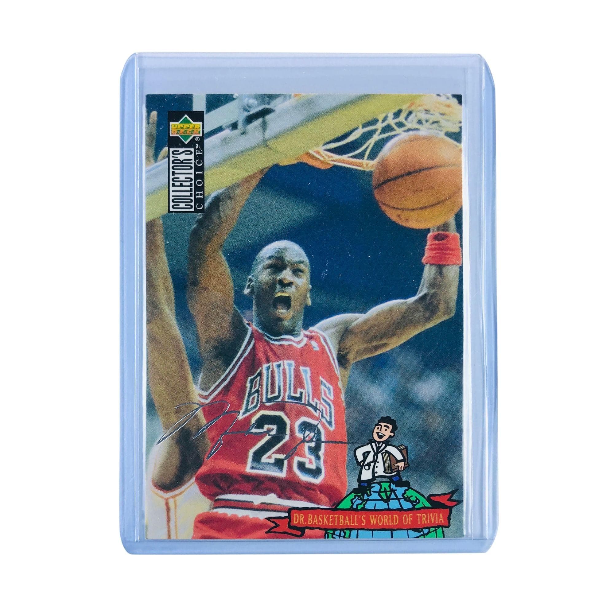 Michael Jordan Chicago Bulls Upper Deck Collector's Choice NBA Trivia Silver Card