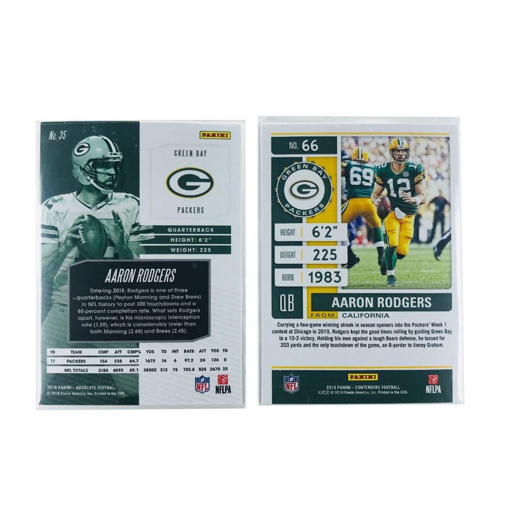 Aaron Rodgers Green Bay Packers Panini NFL 2 Card Insert Set