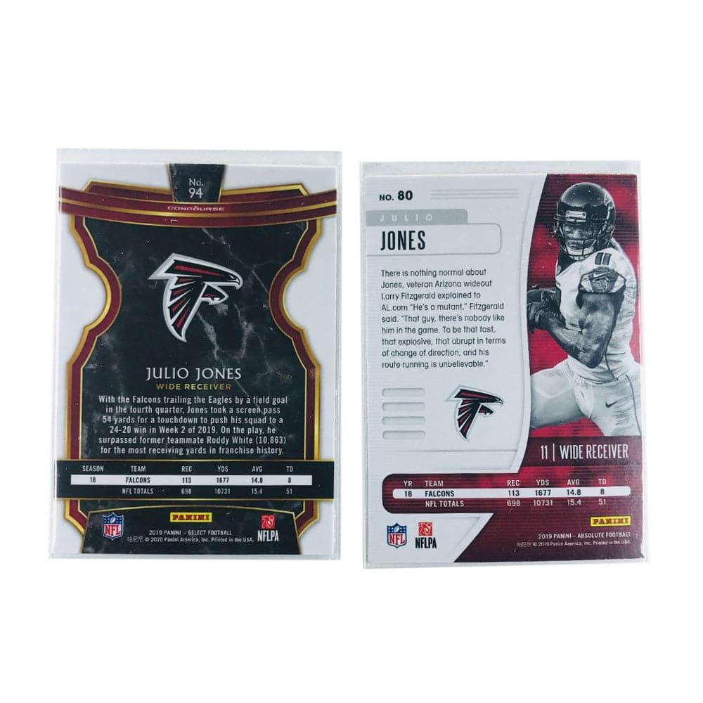 Julio Jones Atlanta Falcons 2019 Panini NFL 2 Card Parallel Set