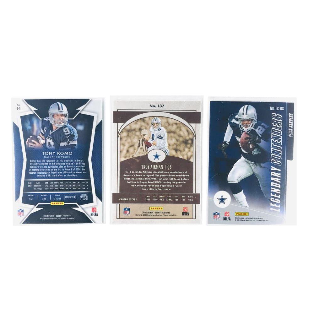 Dallas Cowboys Panini NFL 3 Card Legends Set