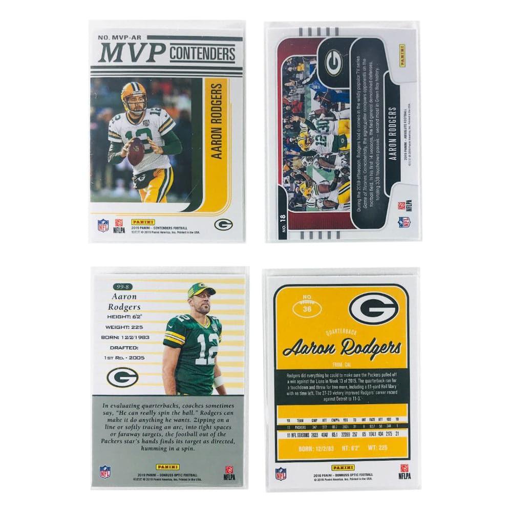 Aaron Rodgers Green Bay Packers Panini NFL 4 Insert Card Set