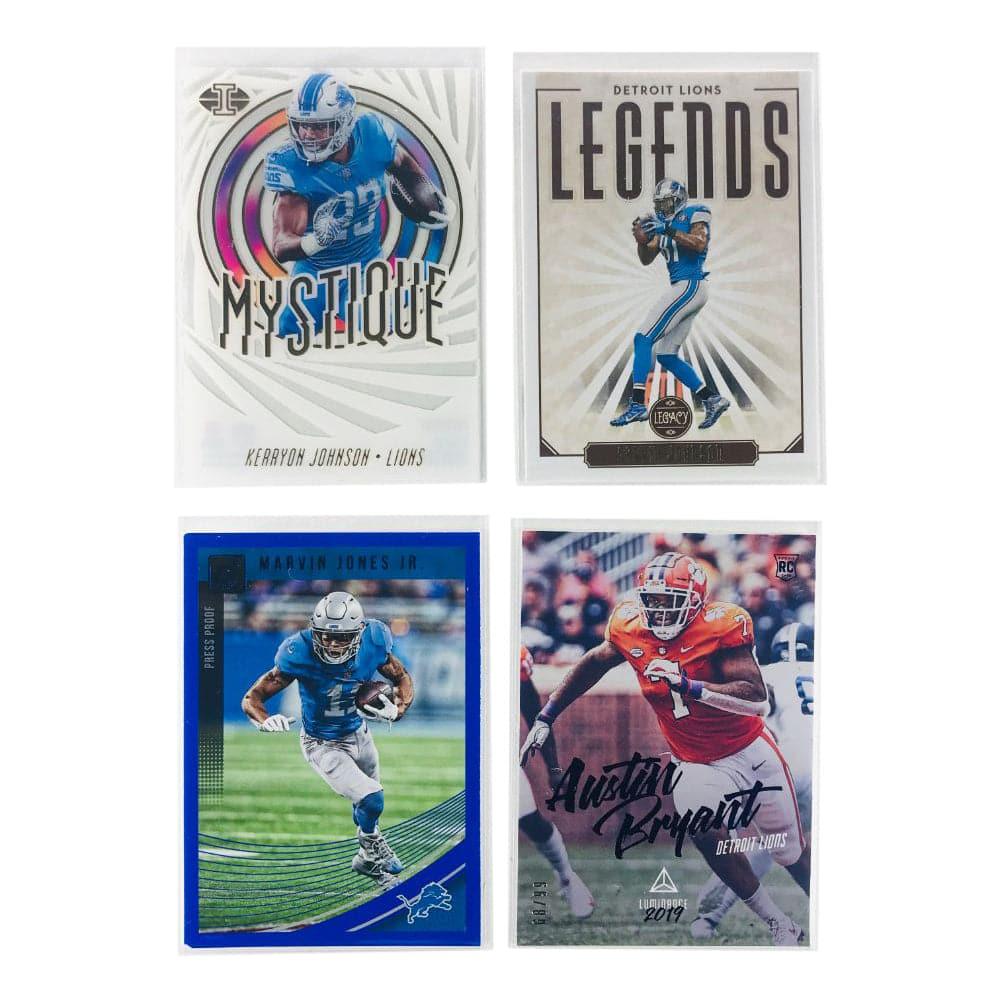 Detroit Lions Panini NFL 4 Insert/Parallel Card Set