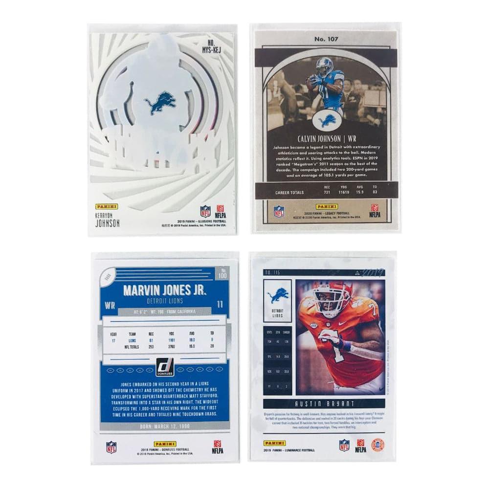 Detroit Lions Panini NFL 4 Insert/Parallel Card Set