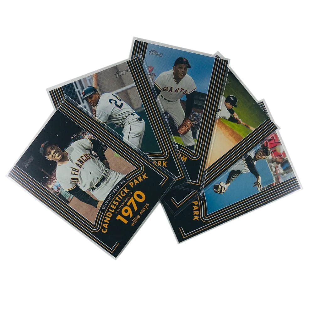 Willie Mays San Francisco Giants Topps MLB Candlestick Park 5 Card Set