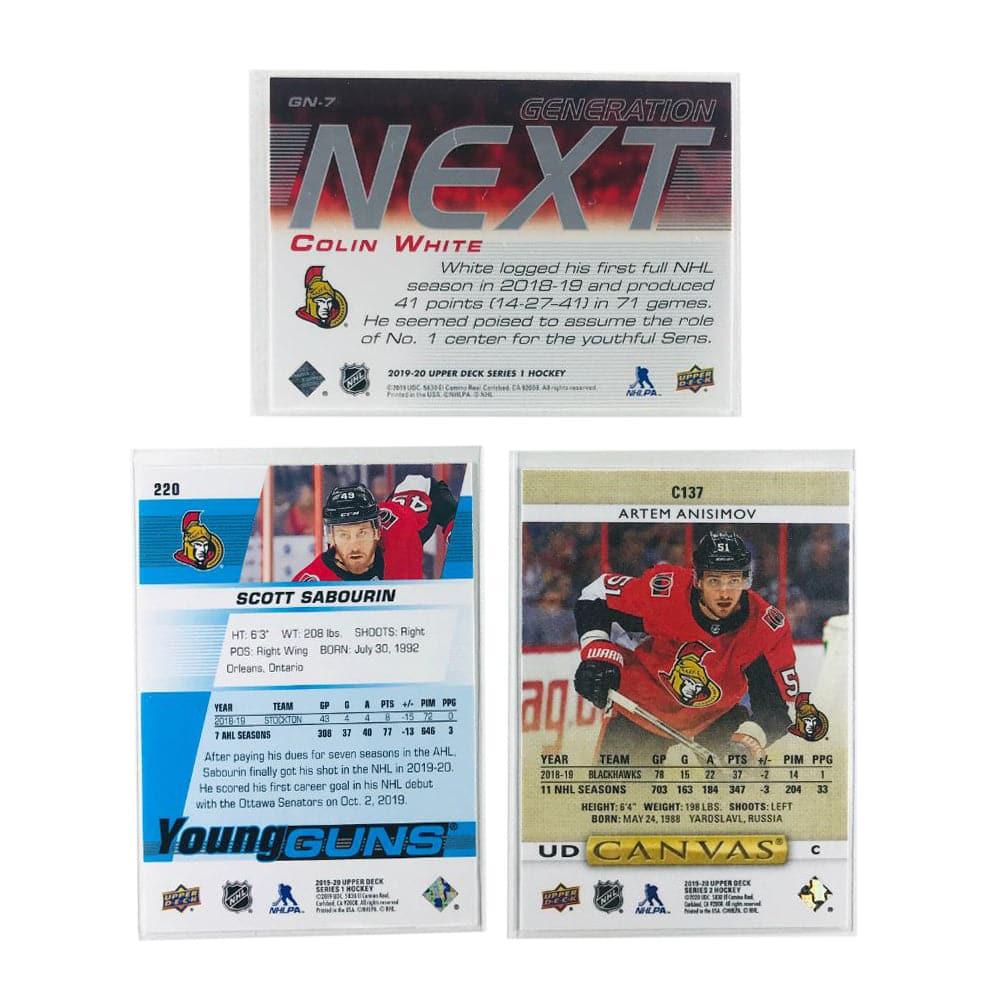 Ottawa Senators Upper Deck NHL 3 Insert Card Set
