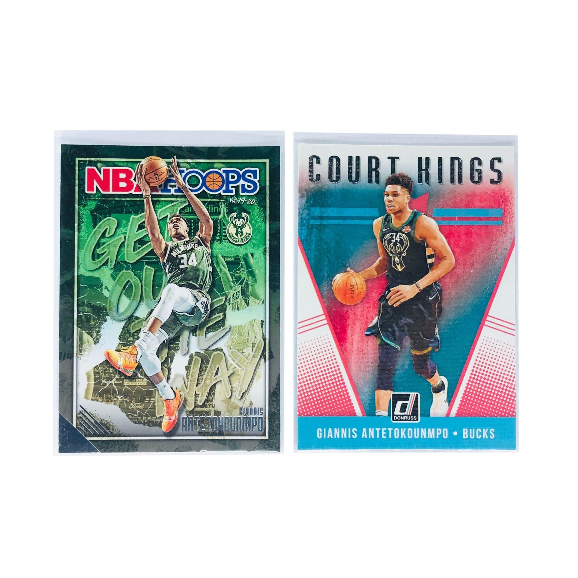 Giannis Antetokounmpo Milwaukee Bucks Panini NBA 2 Card Insert Set