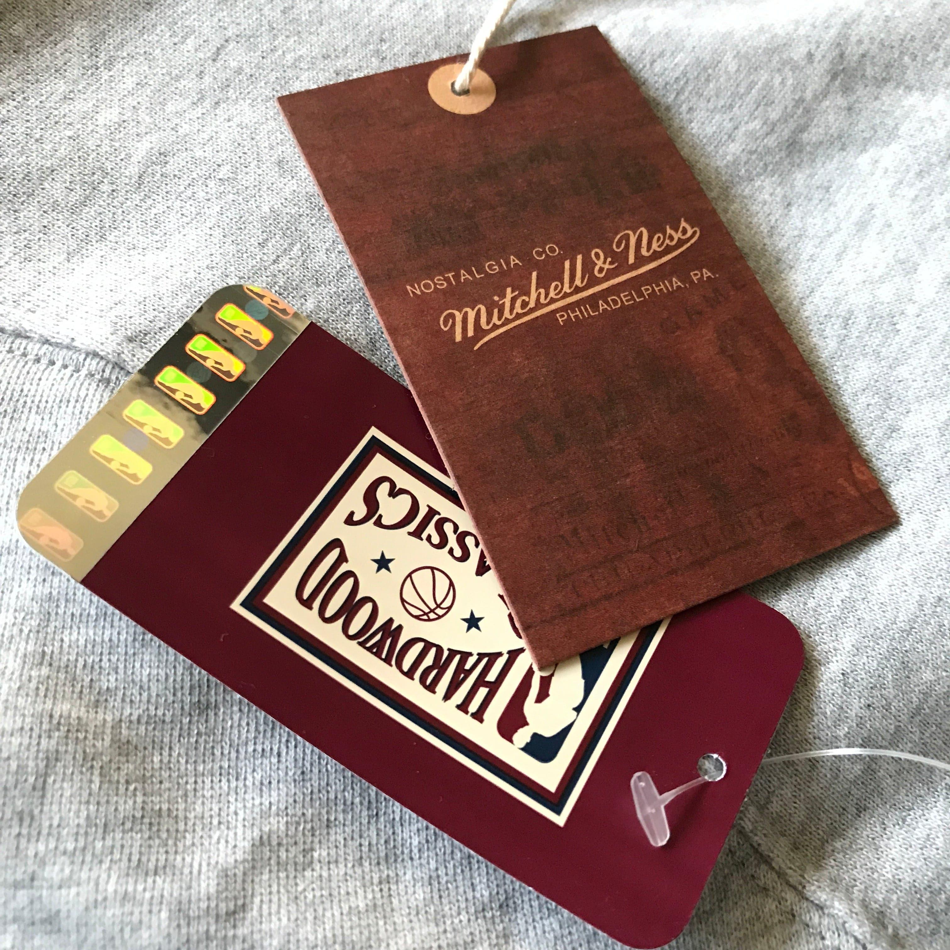 San Antonio Spurs Mitchell & Ness NBA All Over Champs Premium Crew Jumper - Grey