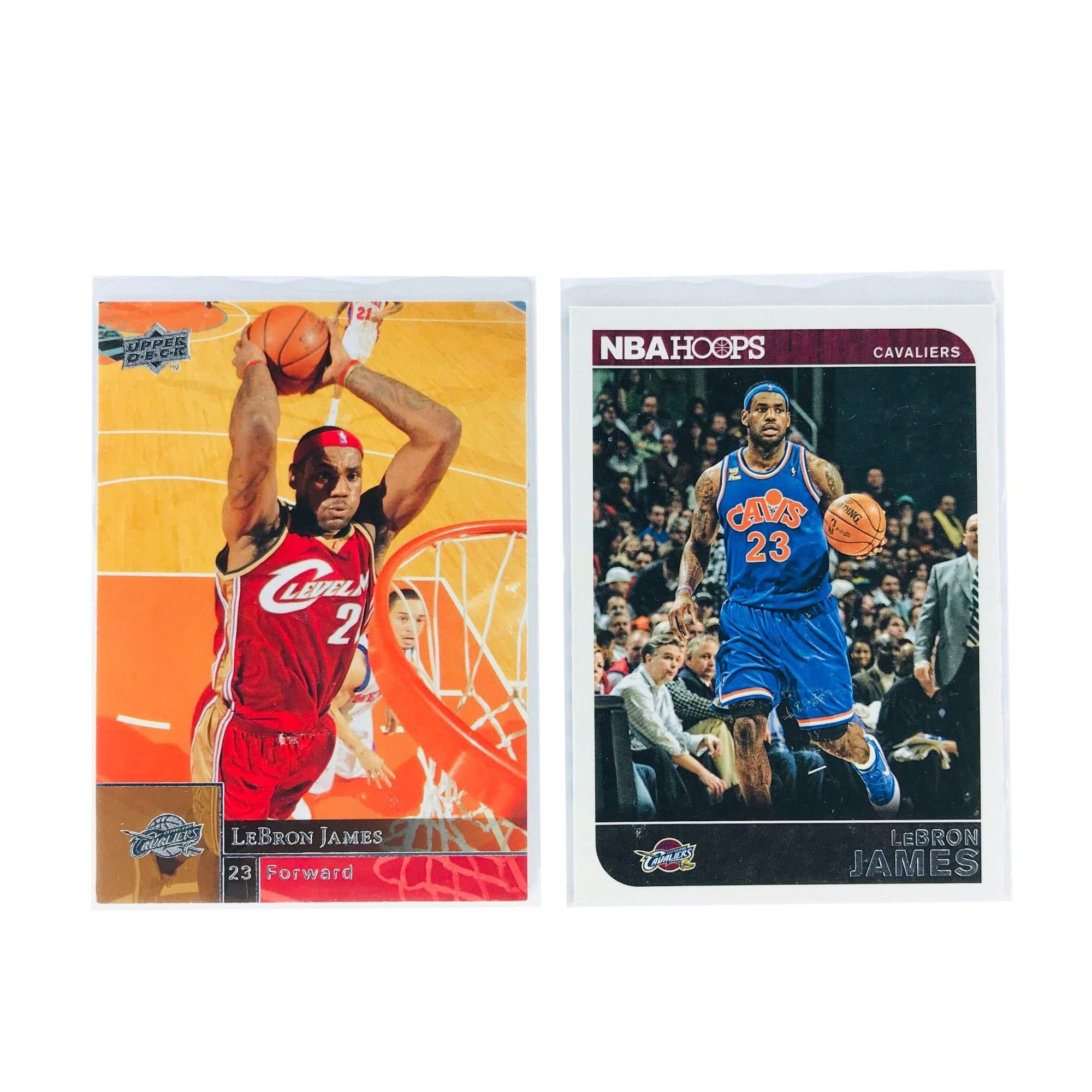 LeBron James Cleveland Cavaliers Panini/Upper Deck NBA 2 Card Set