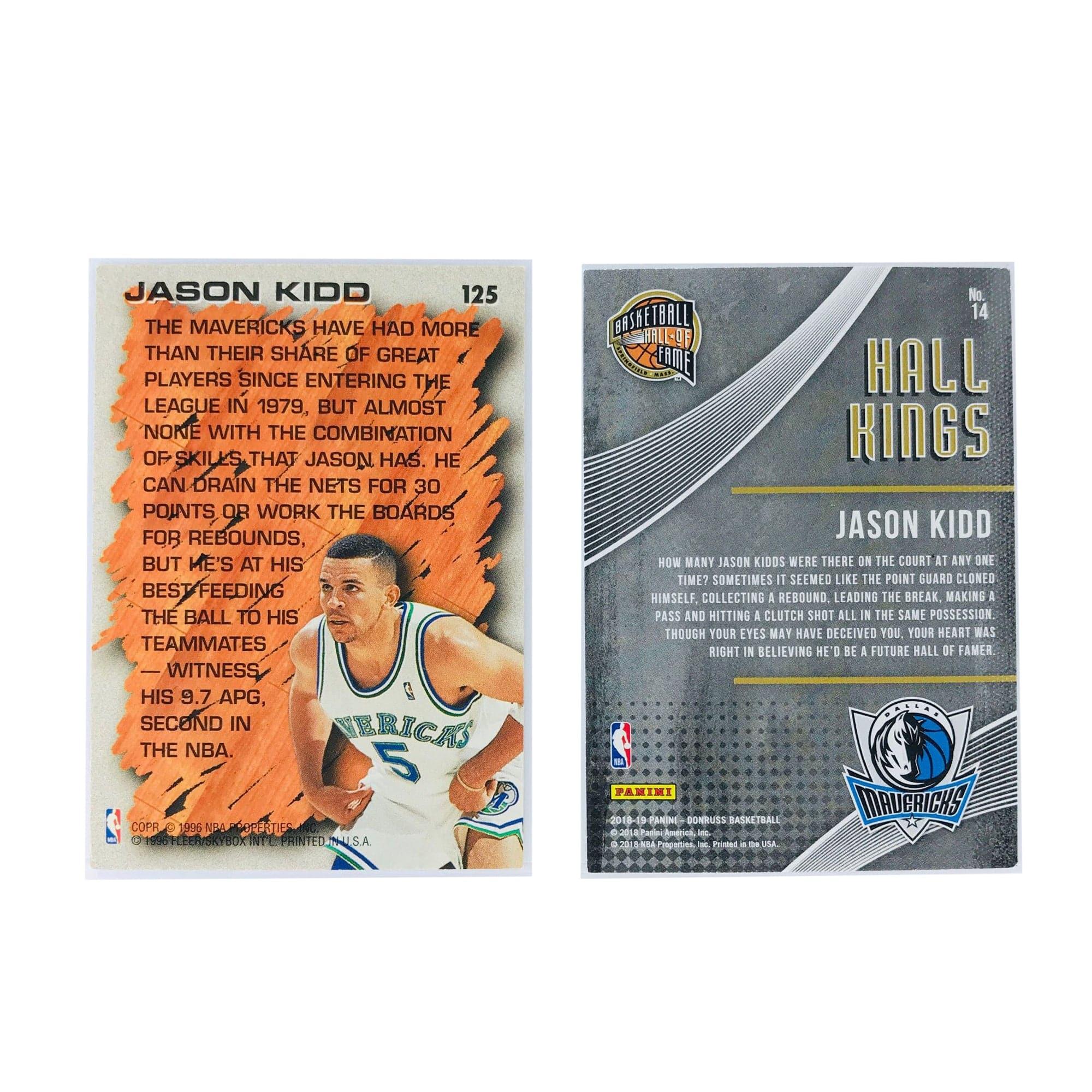 Jason Kidd Dallas Mavericks NBA 2 Card Insert Set