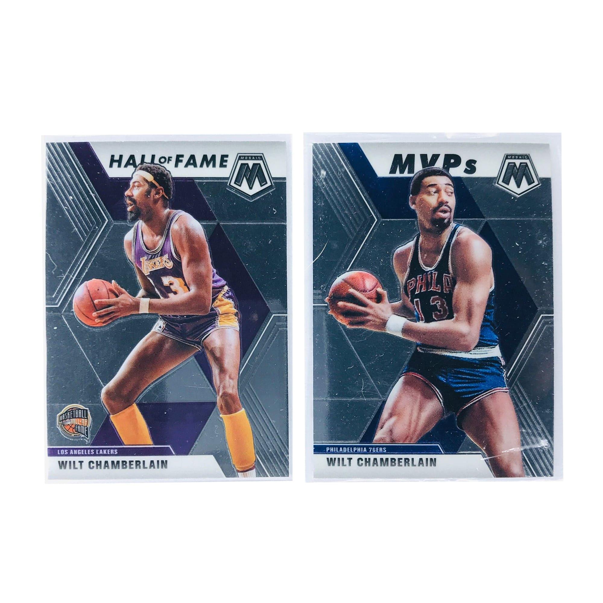 Wilt Chamberlain 19-20 Panini NBA Mosaic 2 Card Insert Set