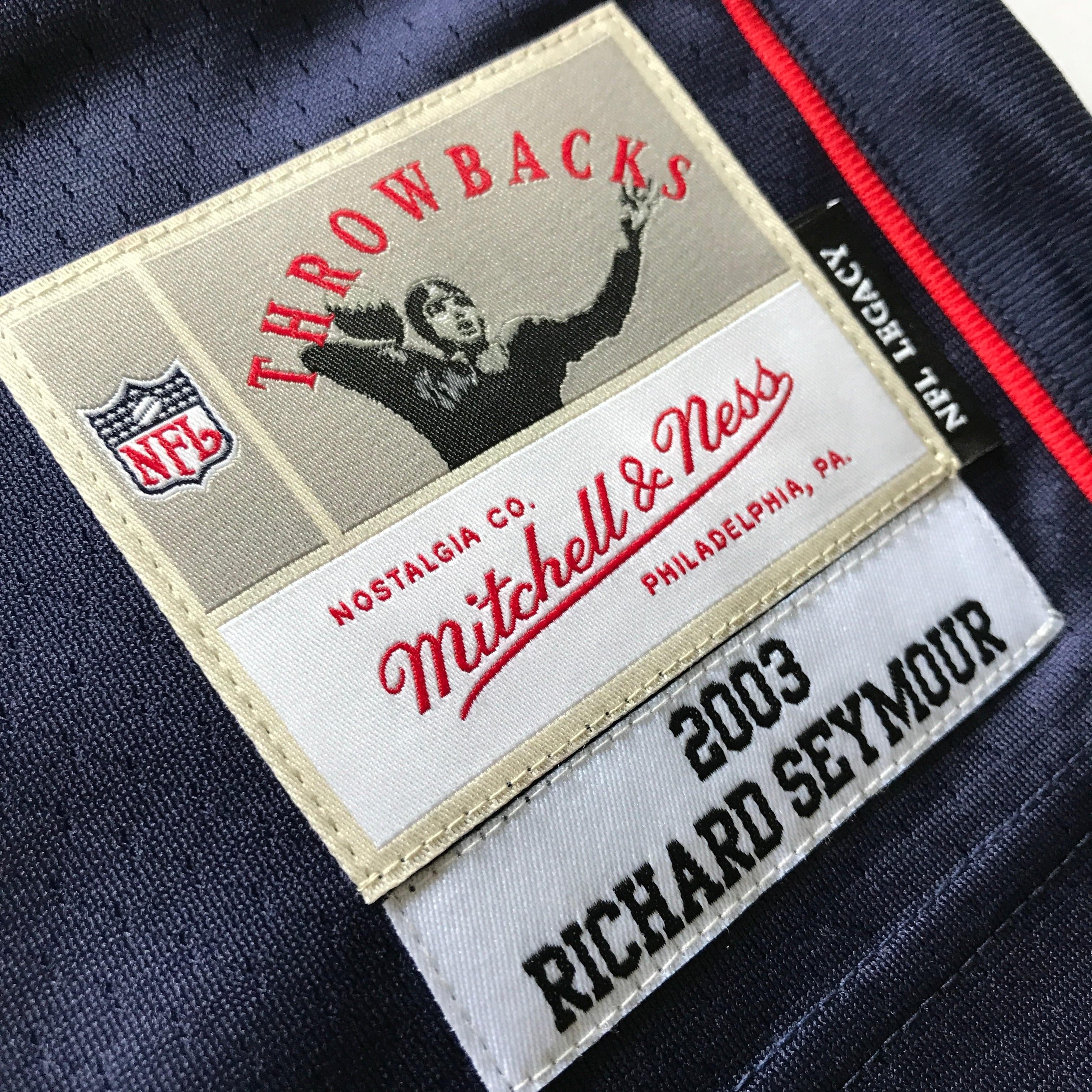 Richard Seymour New England Patriots Mitchell & Ness NFL 2003 Legacy Jersey - Navy