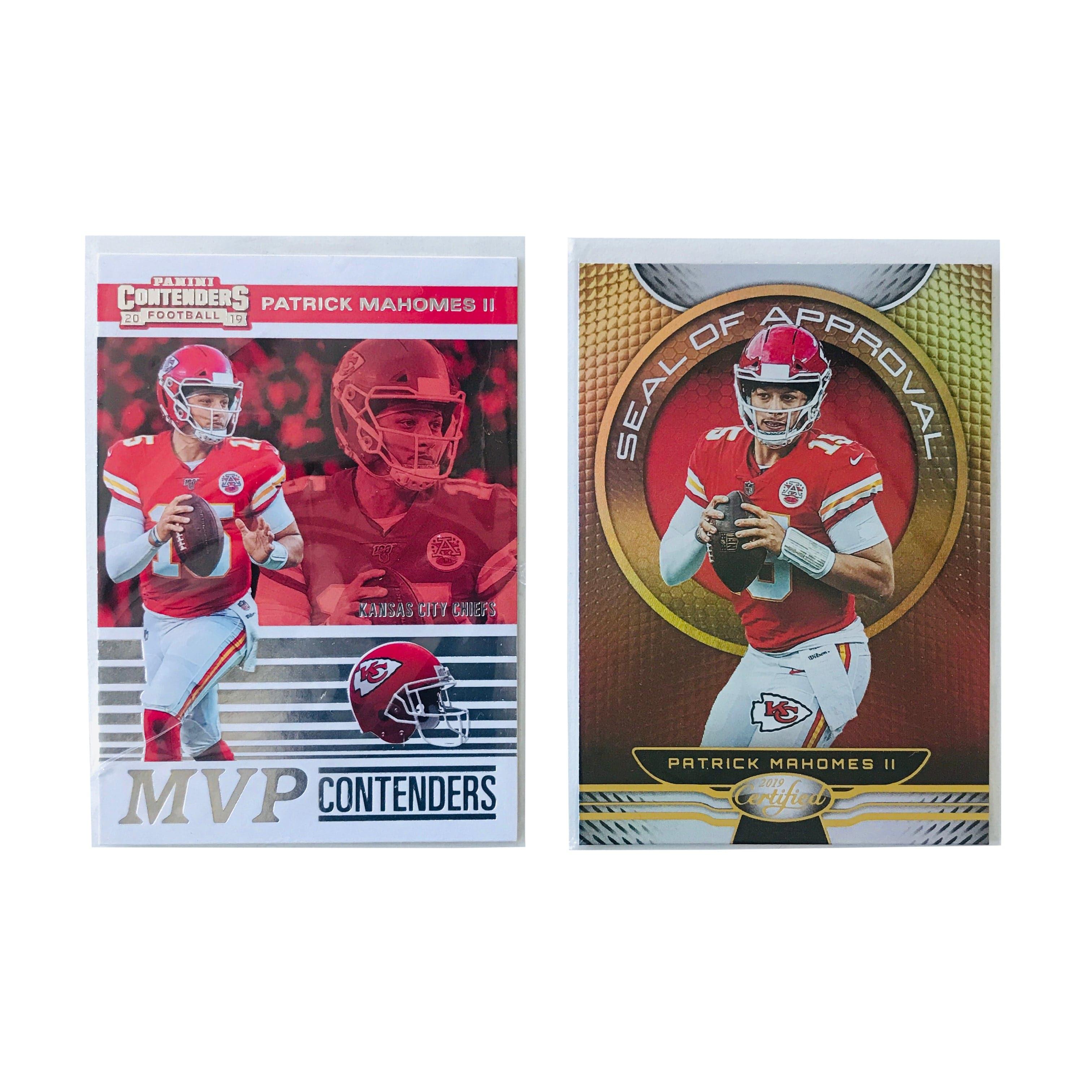 Patrick Mahomes Kansas City Chiefs Panini NFL 2 Insert Card Set