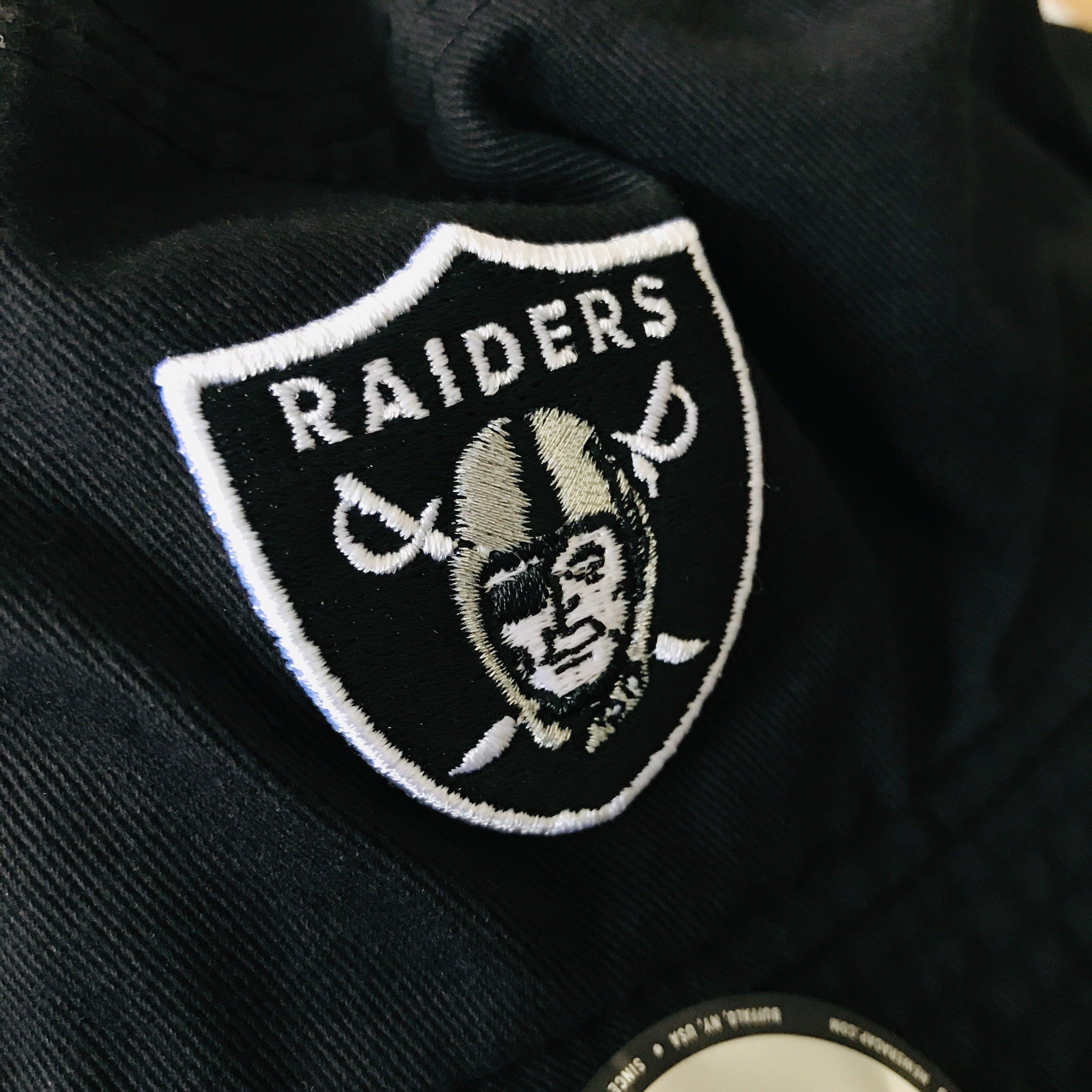 Youths Las Vegas Raiders New Era NFL Team Washed Bucket Hat - Black