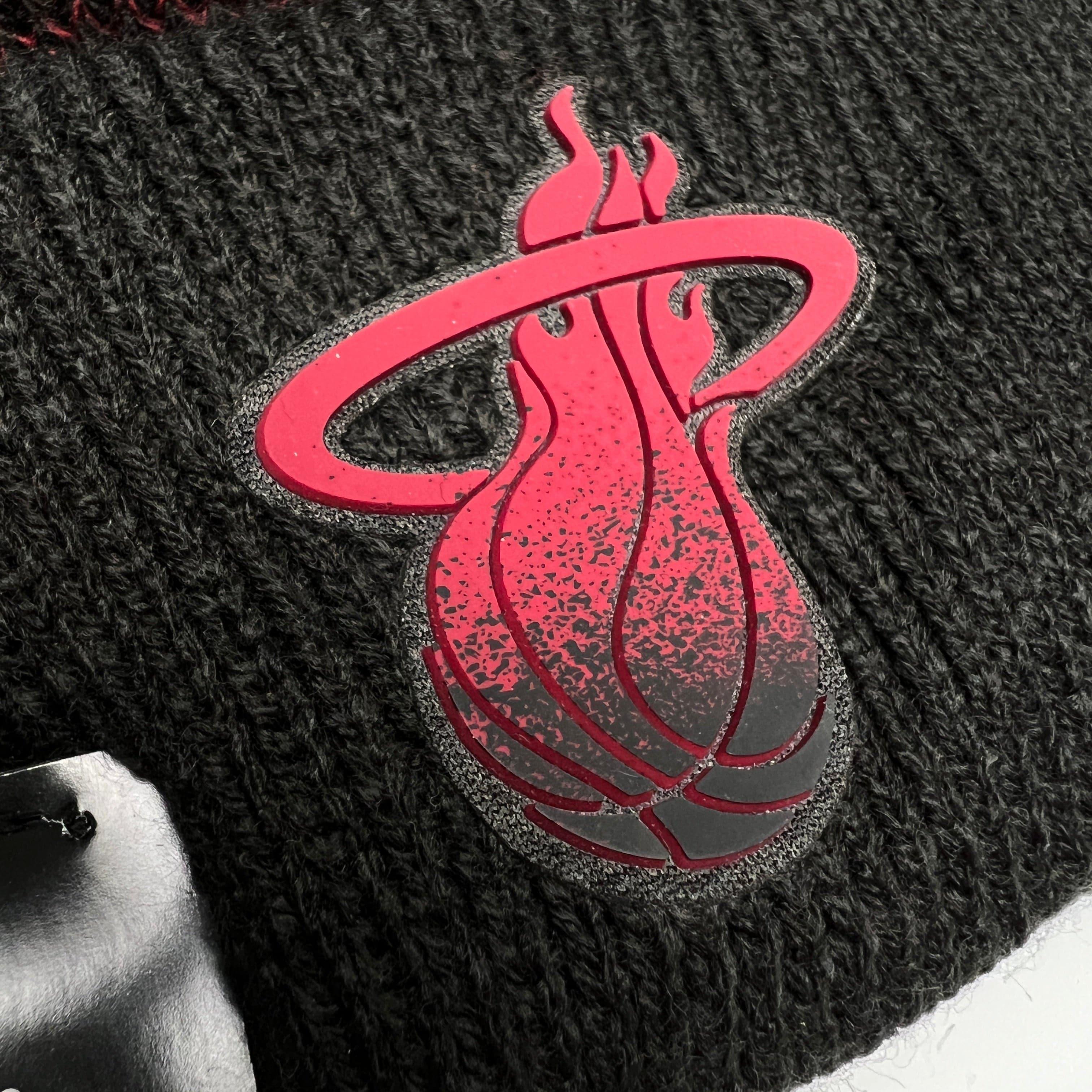 Miami Heat New Era NBA Back Half Knit Beanie - Black