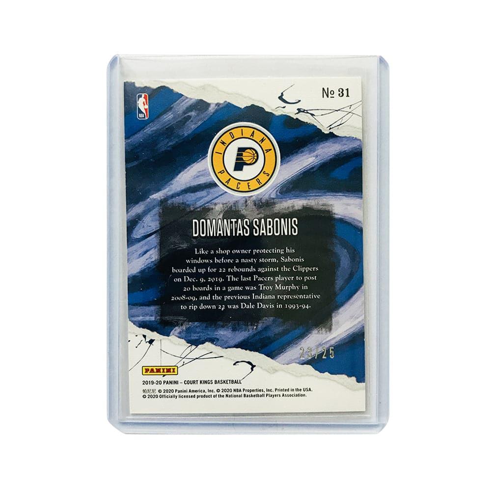 Domantas Sabonis Indiana Pacers Panini NBA 19-20 Court Kings Sapphire 23/25 31 Card