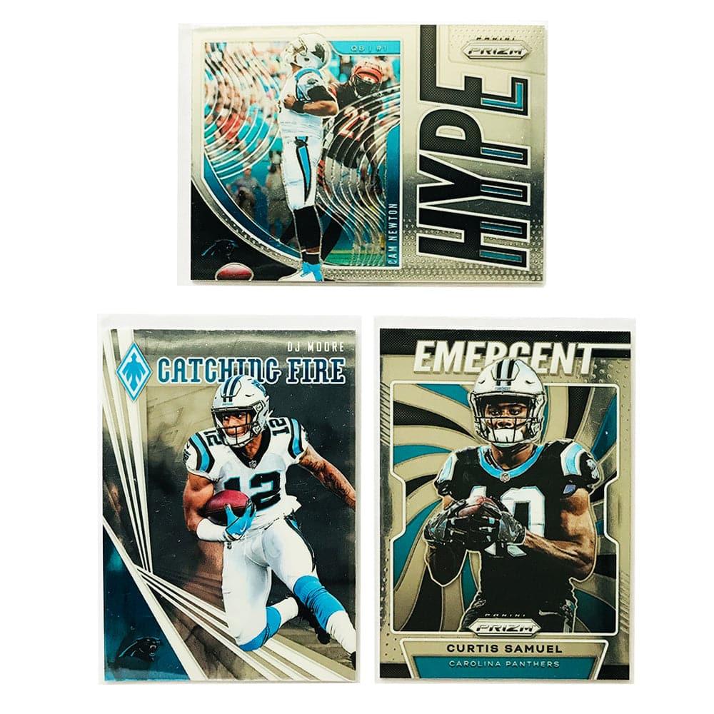 Carolina Panthers Panini NFL Prizm/Phoenix 3 Card Insert Set