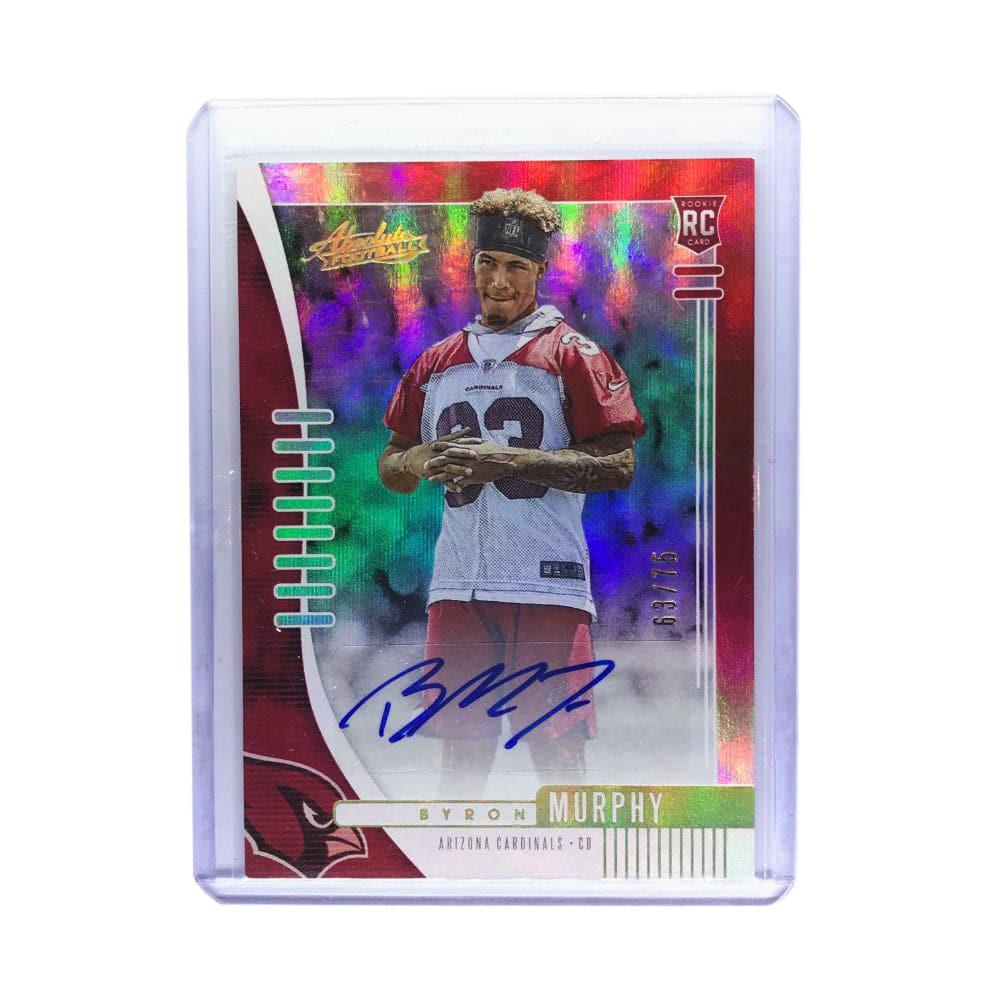 Byron Murphy Arizona Cardinals 2019 Panini Absolute NFL Rookie Auto 63/75 Card
