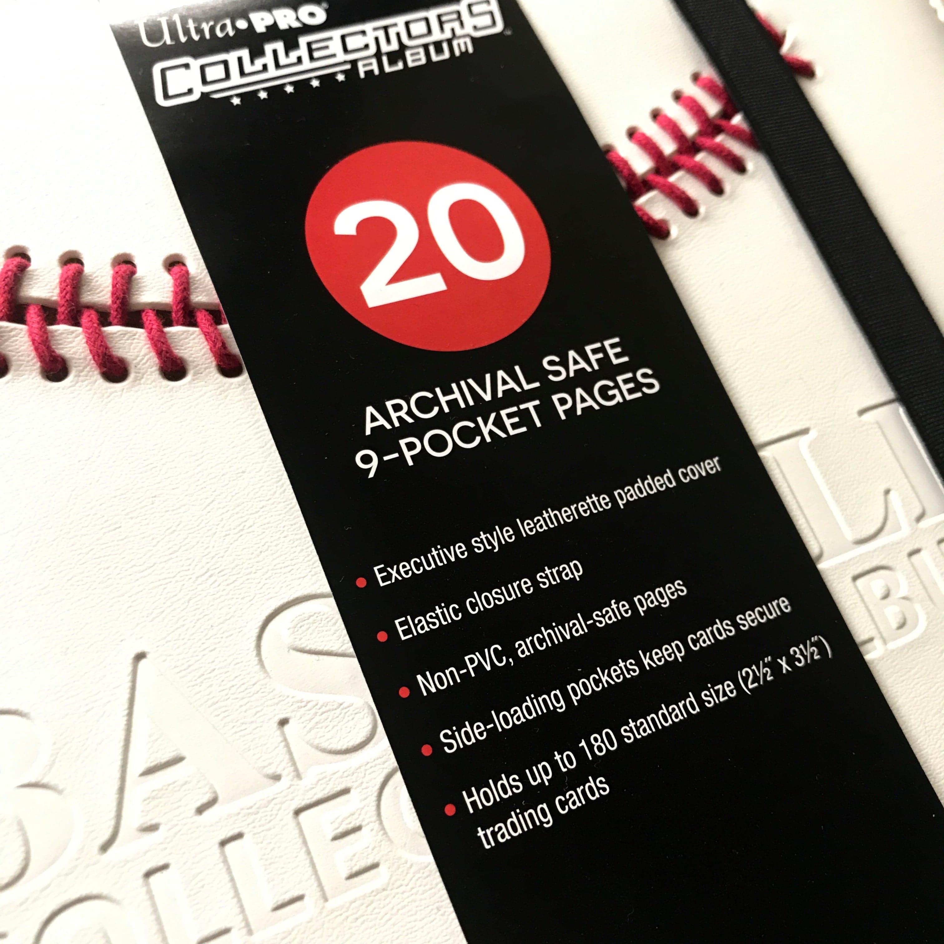 Ultra Pro Baseball Trading Card Premium 180 Card PRO Binder - White