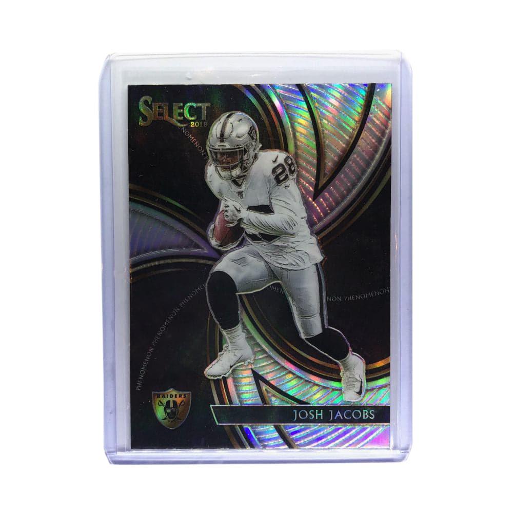 Josh Jacobs Las Vegas Raiders 2019 Panini Select NFL Prizm Rookie Phenomenon Card