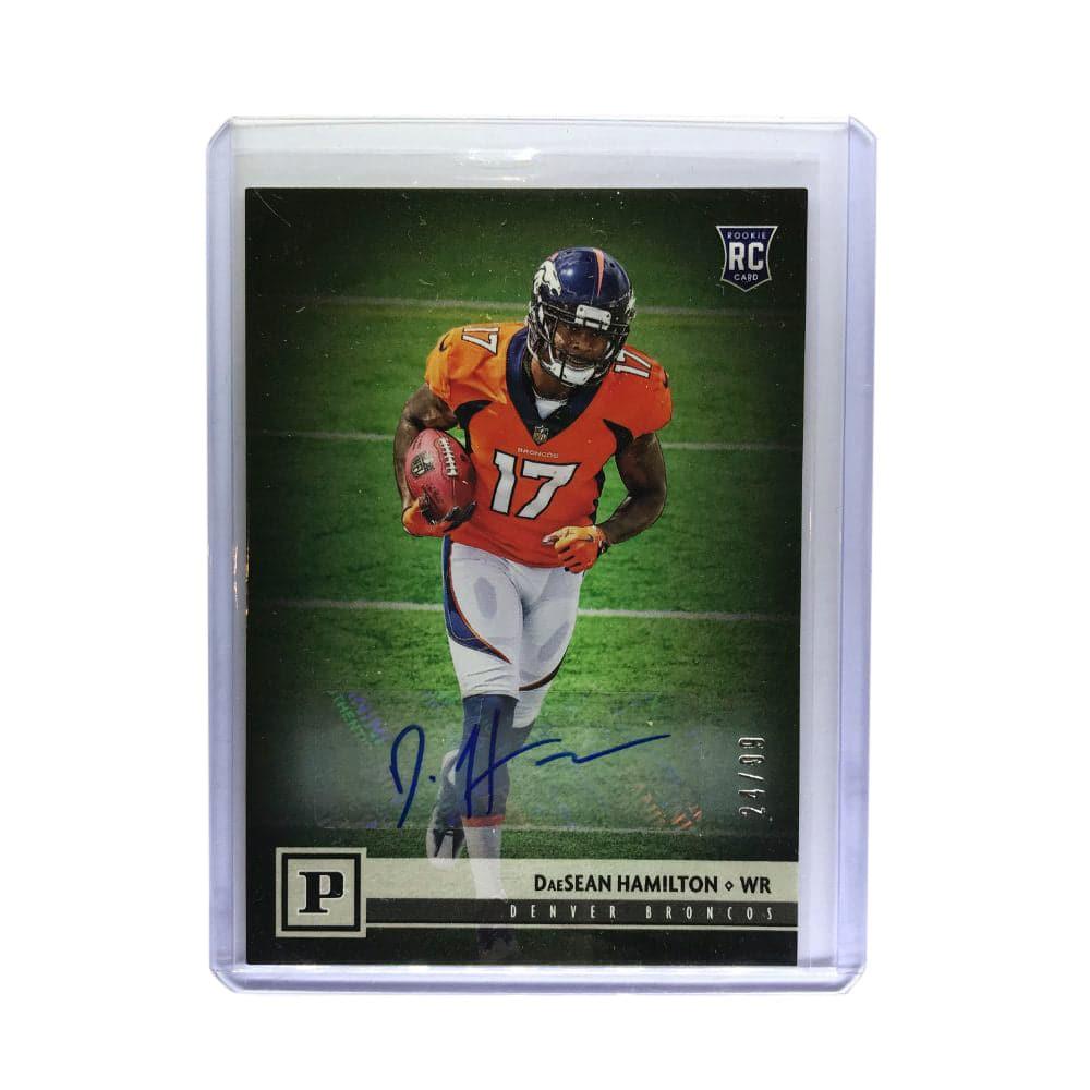 DaeSean Hamilton Denver Broncos 2018 Panini Football NFL 24/99 Rookie Auto Card
