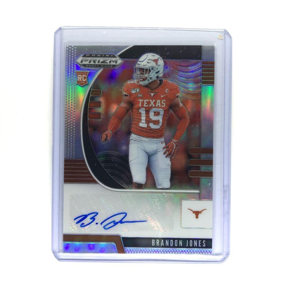 Brandon Jones Miami Dolphins 2020 Panini Prizm NFL Draft Picks Rookie Auto Silver Card