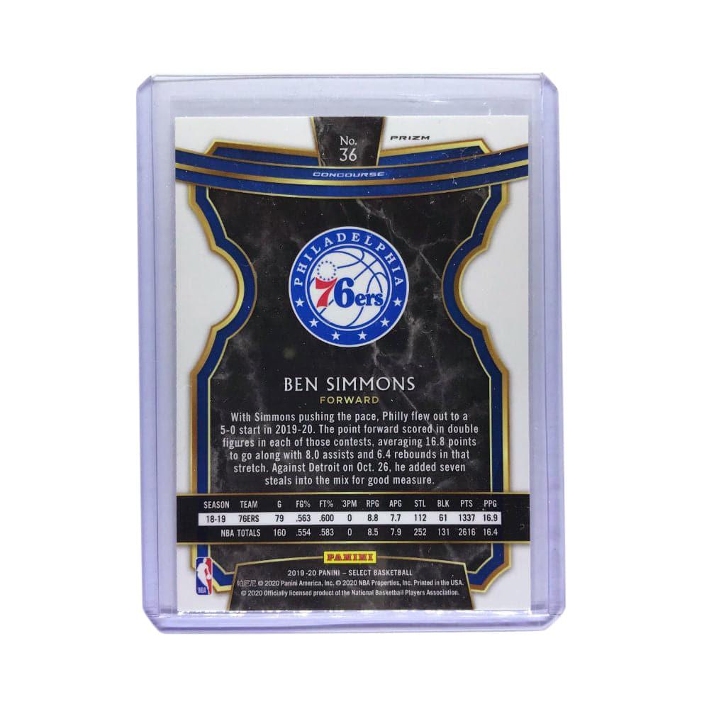 Ben Simmons Philadelphia 76ers 2019-20 Panini Select NBA Prizm Concourse Card