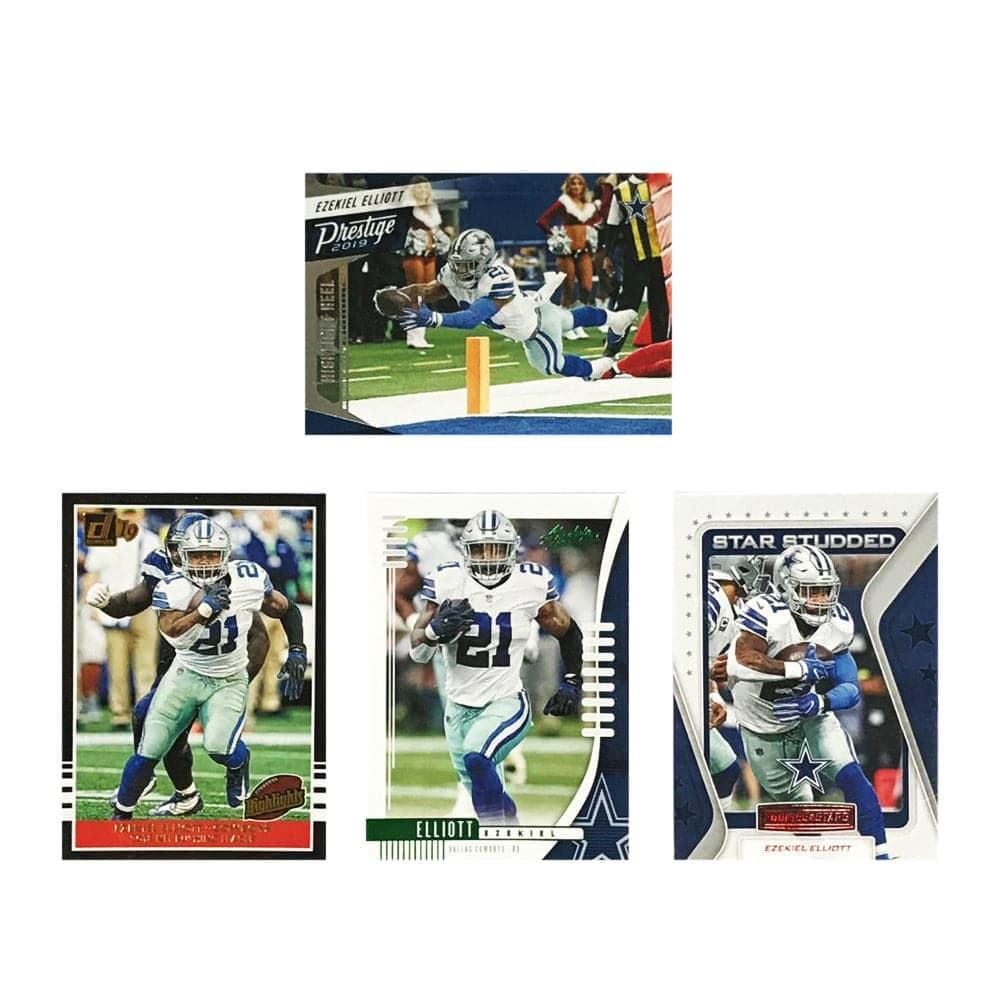 Elliot Ezekiel Dallas Cowboys Panini NFL 4 Insert/Parallel Card Set