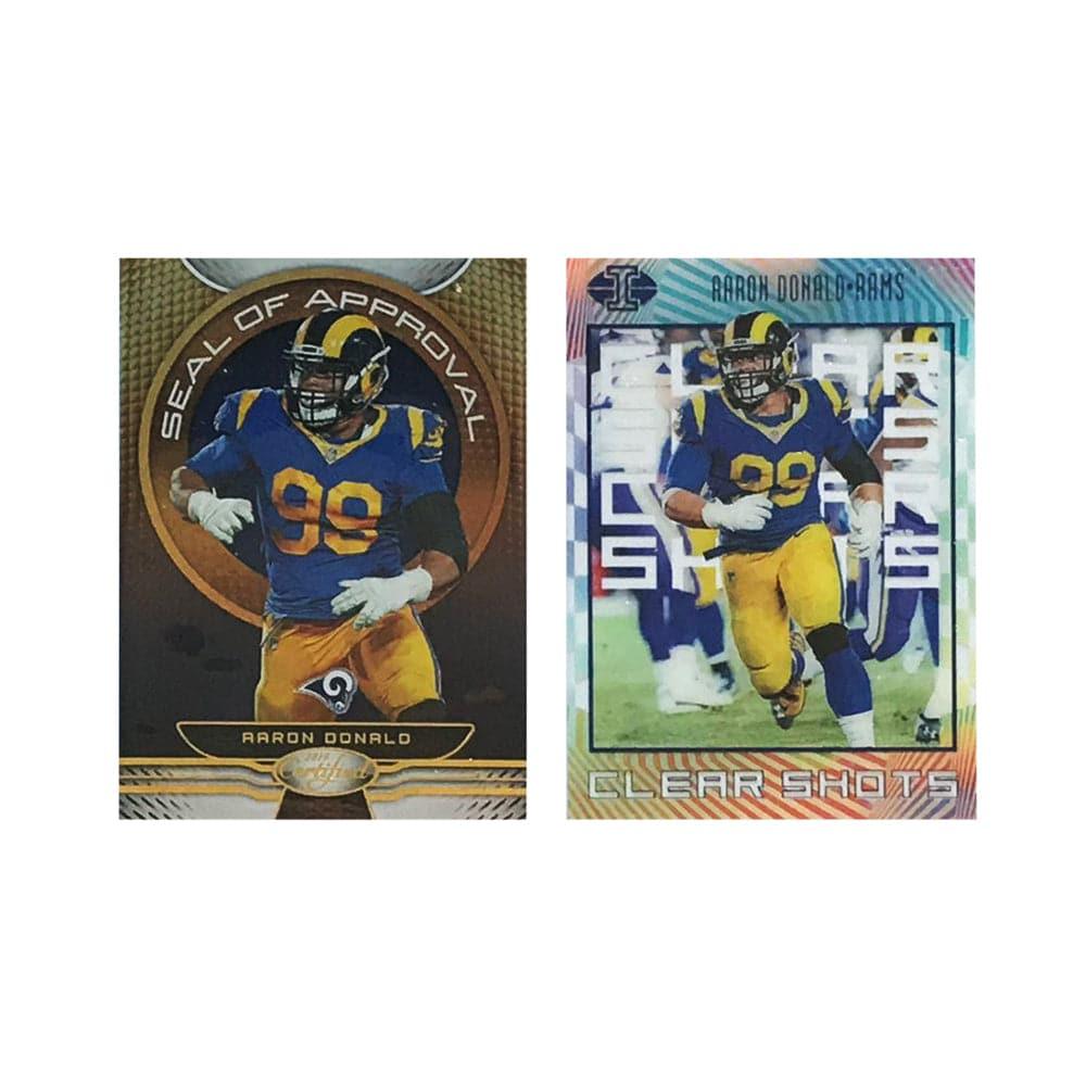 Aaron Donald Los Angeles Rams Panini NFL 2 Insert Card Set