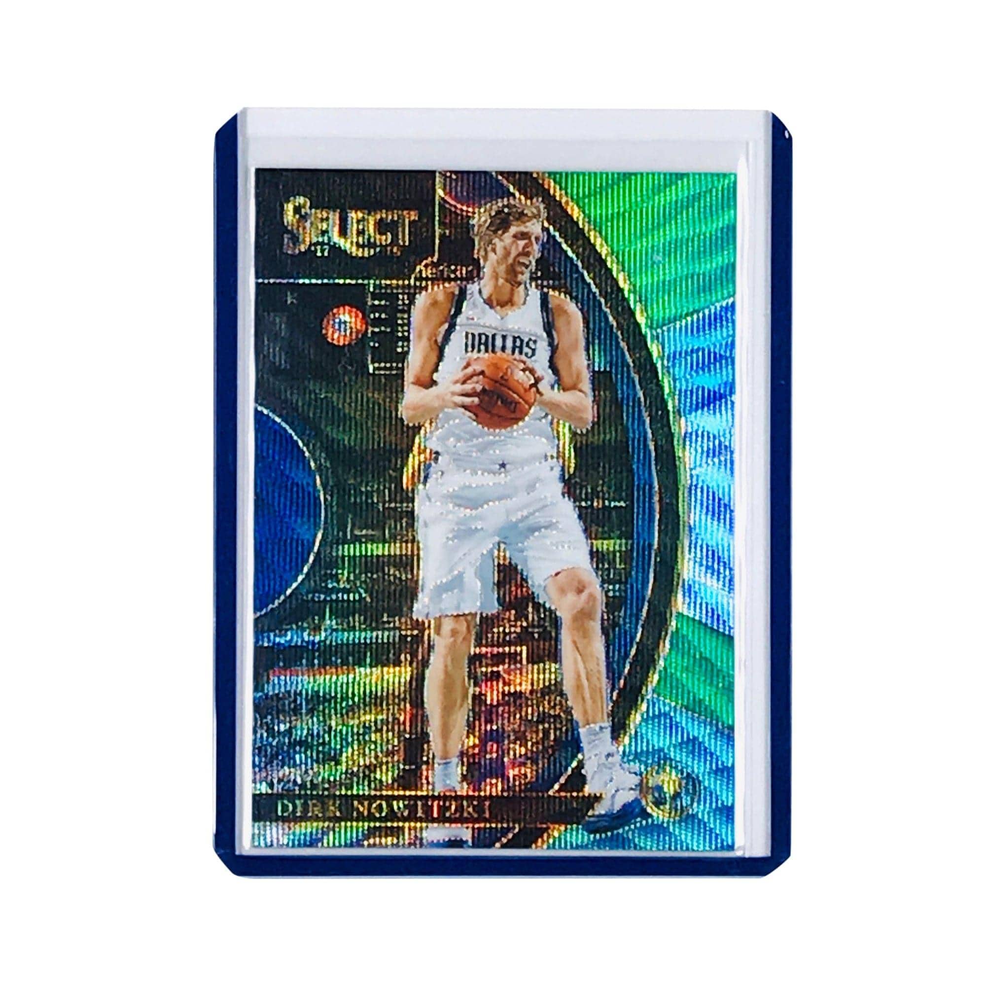 Dirk Nowitzki Dallas Mavericks 2017-18 Panini Select NBA Concourse Tri Colour Card