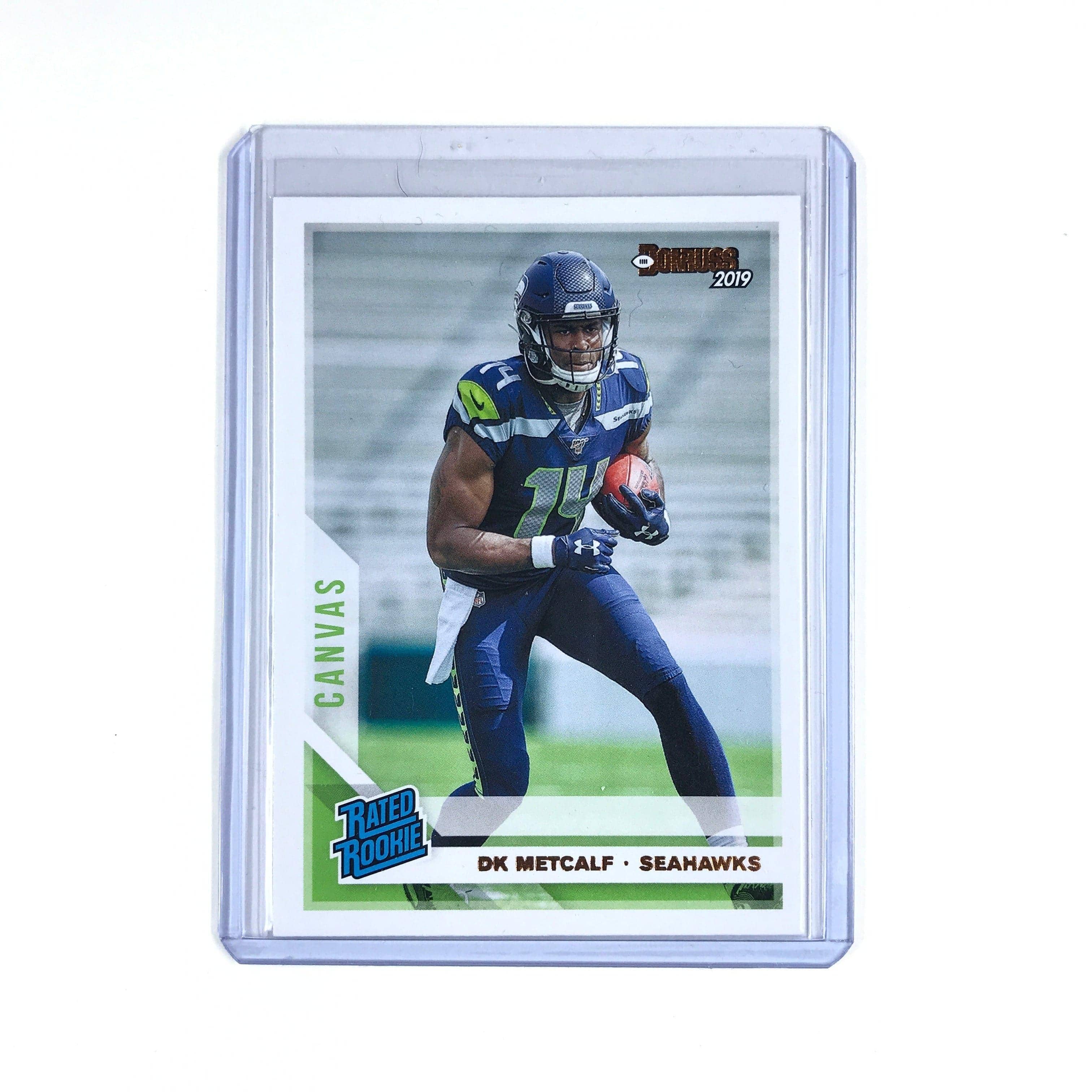 DK Metcalf Seattle Seahawks 2019 Panini Donruss NFL Canvas Rookie 313 Card