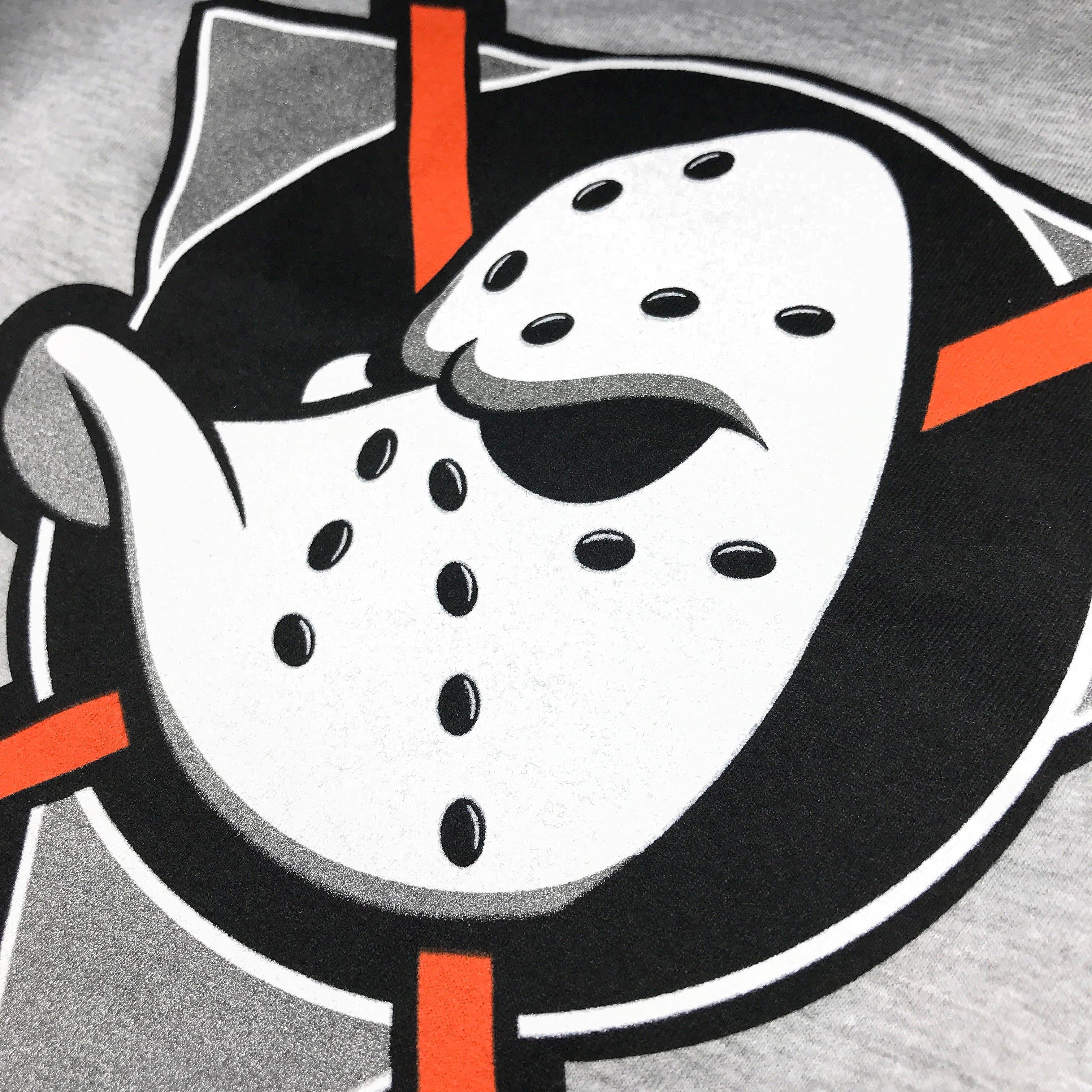 Anaheim Mighty Ducks NHL Team Logo Crew Jumper - Grey