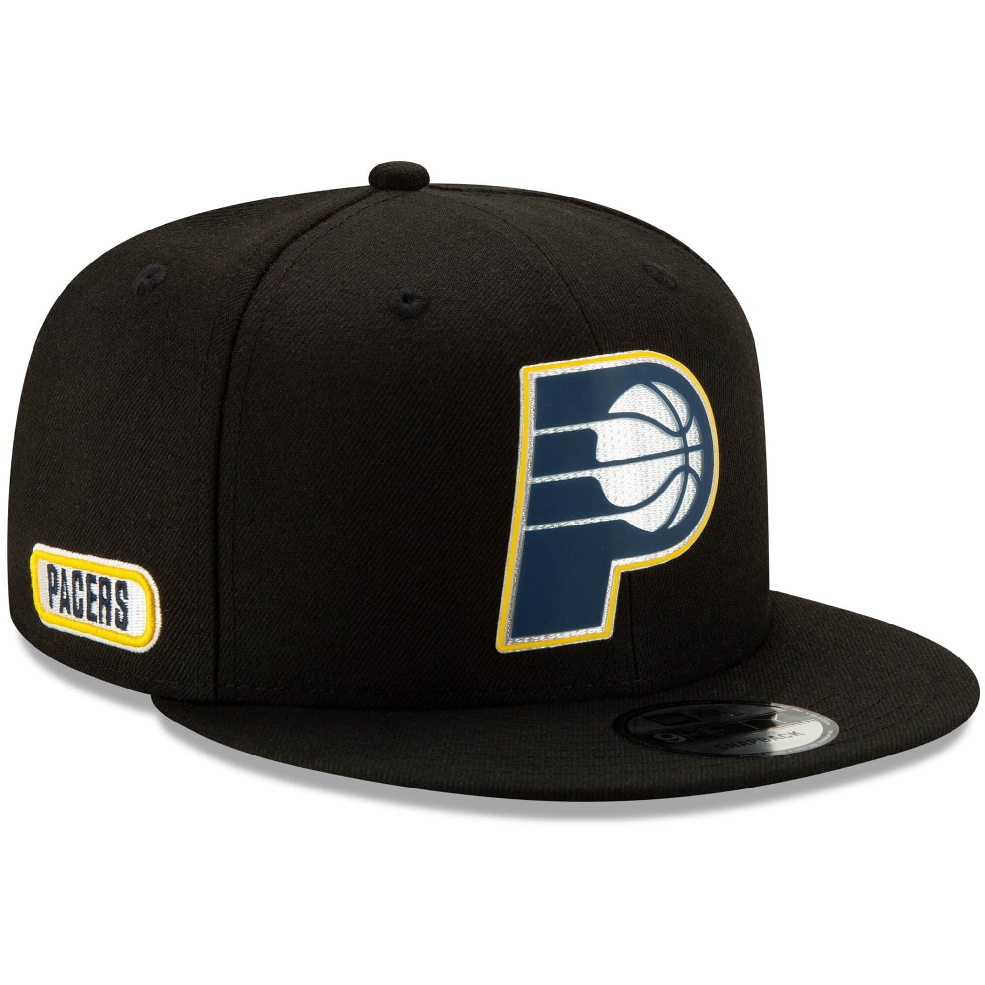 Indiana Pacers New Era NBA 2020 Back Half 9FIFTY Snapback Hat - Black
