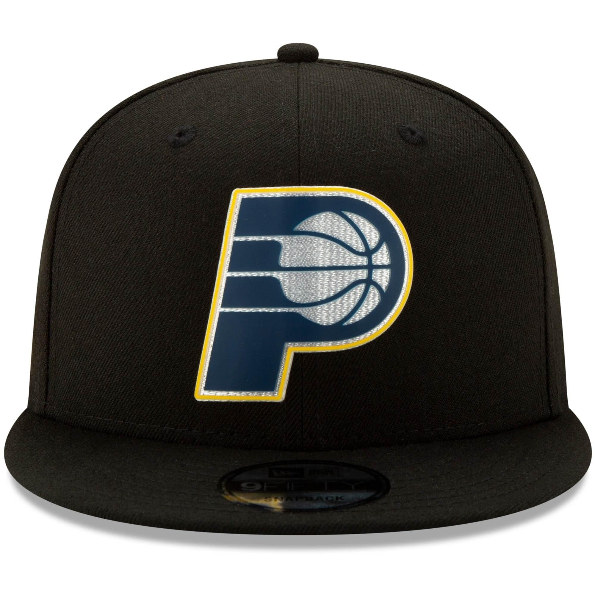 Indiana Pacers New Era NBA 2020 Back Half 9FIFTY Snapback Hat - Black
